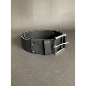 NWT Timberland Mens 42” Genuine Full Grain Black Matte Leather Belt New